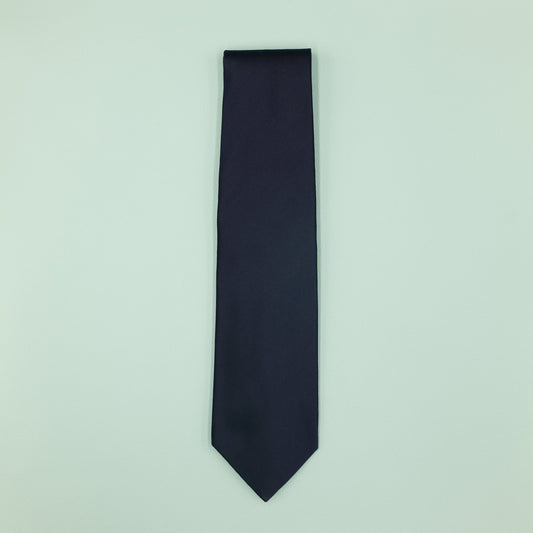 ネイビーのトゥルーソリッドネクタイ|FOURBUTTONS Necktie - FOURBUTTONS ONLINE