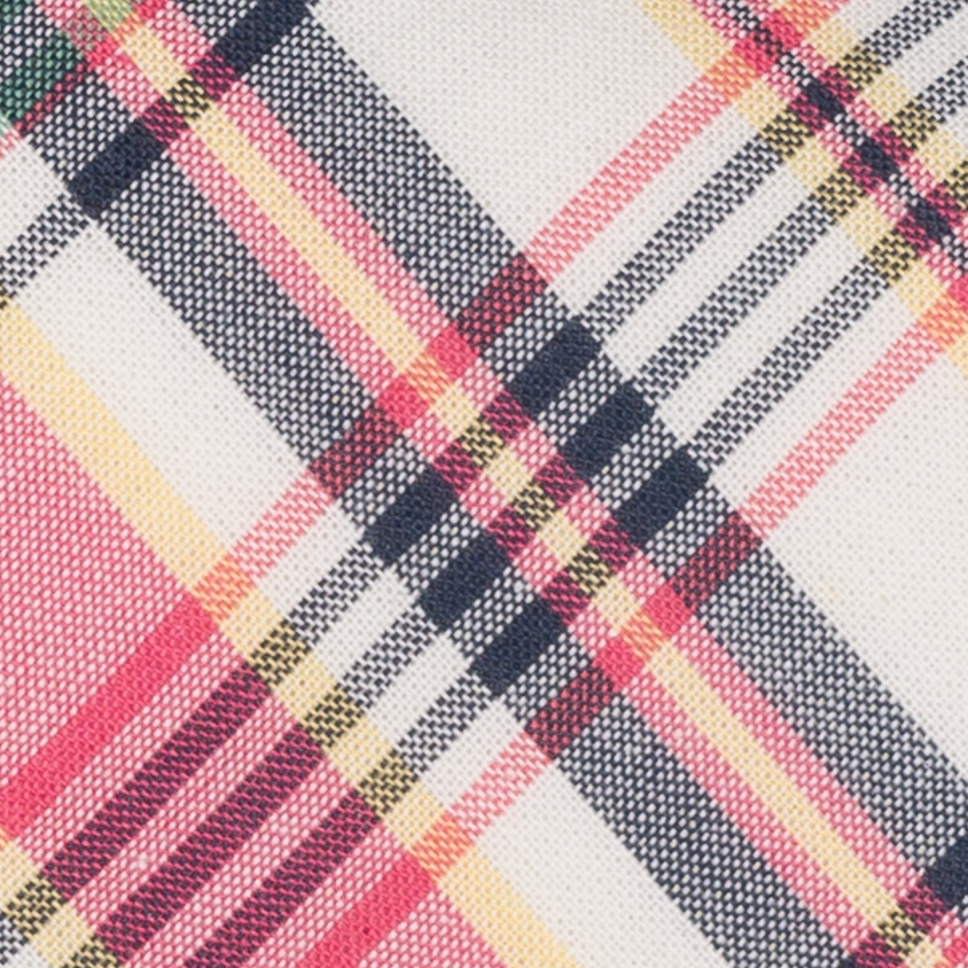 ネイビーとピンクのマドラスチェック柄プレッピーネクタイ｜FOURBUTTONS Necktie - FOURBUTTONS ONLINE