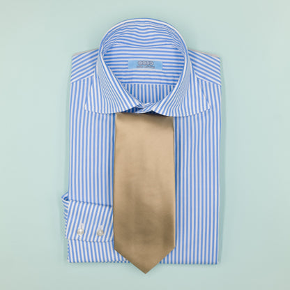 シャンパンゴールドの無地トゥルーソリッドネクタイ｜FOURBUTTONS Necktie - FOURBUTTONS ONLINE