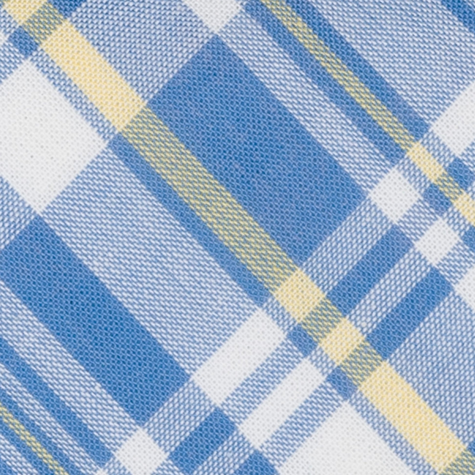 ライトブルーのマドラスチェック柄プレッピーネクタイ｜FOURBUTTONS Necktie - FOURBUTTONS ONLINE