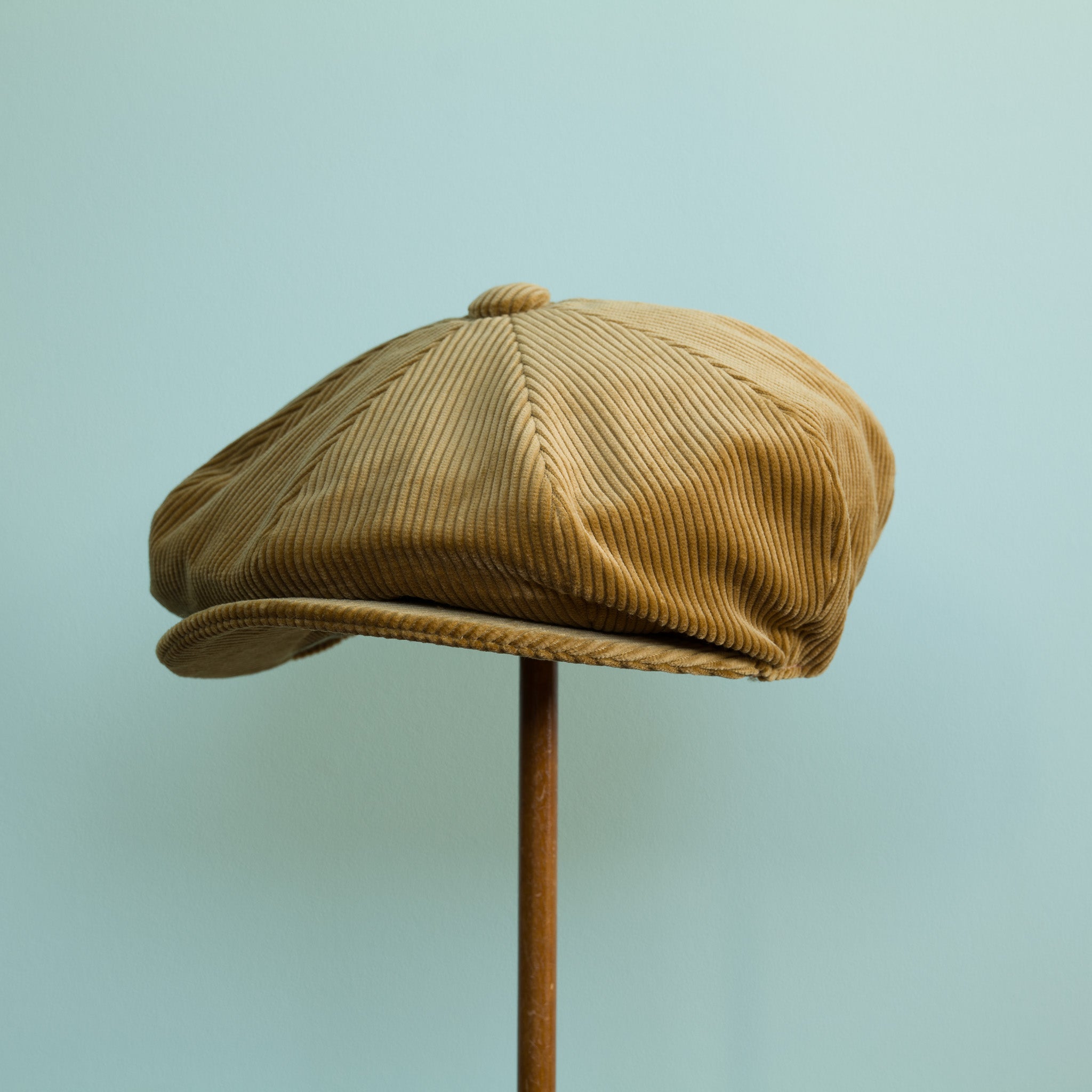 ニュースボーイキャップ ベージュコーデュロイ コットン PORTER