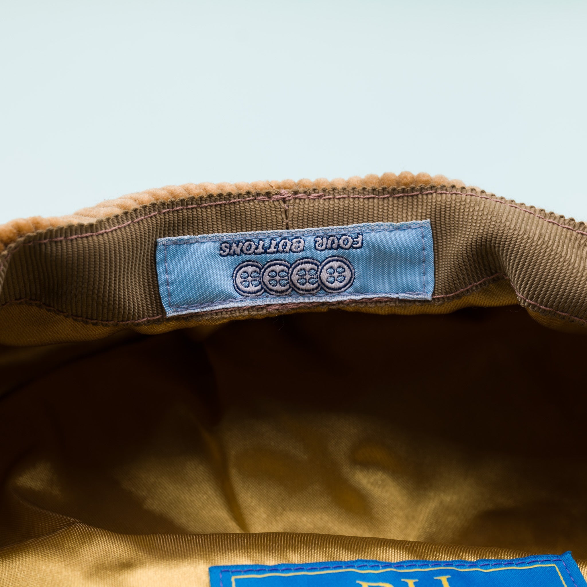 ニュースボーイキャップ ベージュコーデュロイ コットン PORTER