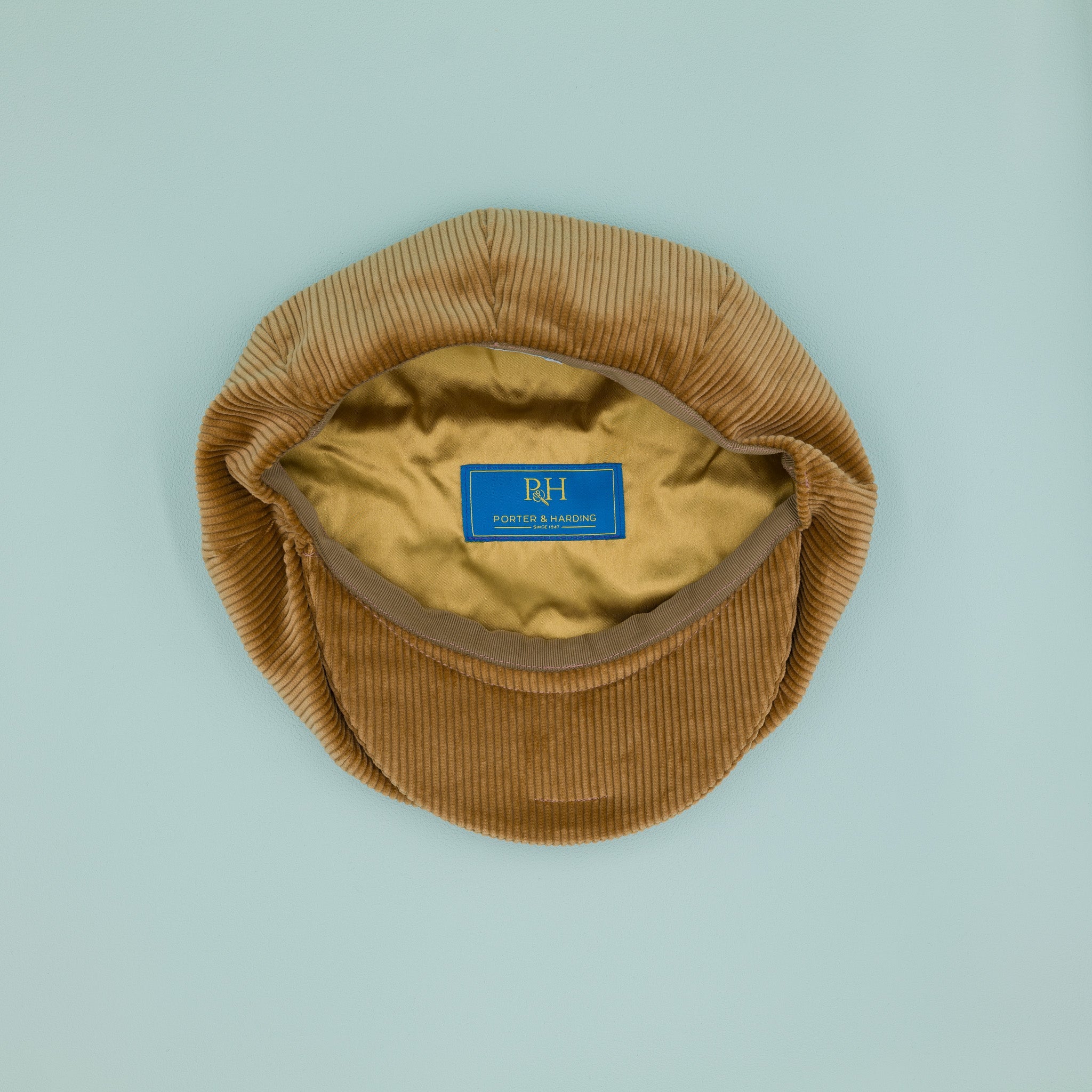 ニュースボーイキャップ ベージュコーデュロイ コットン PORTER