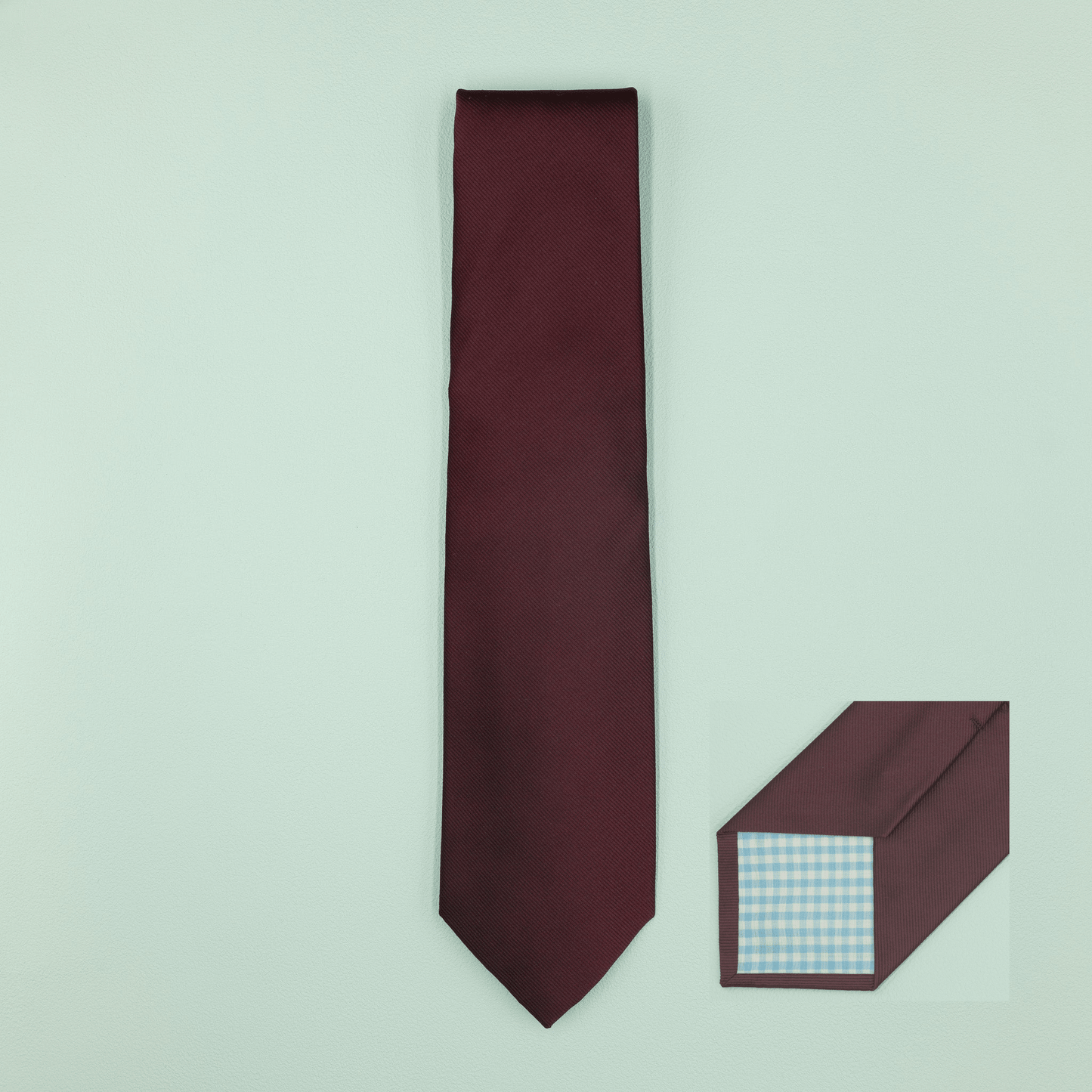 シルクネクタイ トゥルーソリッド ワイン無地 Necktie - Four Buttons Shop