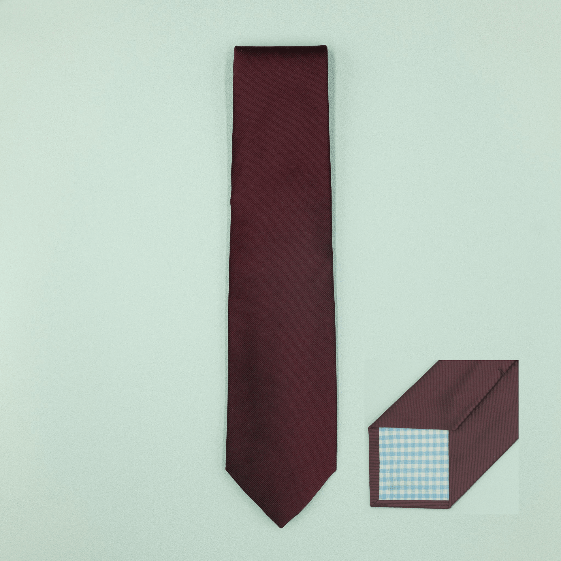 シルクネクタイ トゥルーソリッド ワイン無地 Necktie - Four Buttons Shop